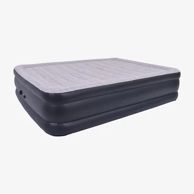 The Range Raised Twin Airbed with Pump - Grey