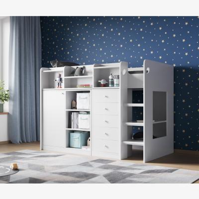 The Range Wizard High Sleeper Storage Station White - White