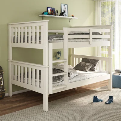The Range Oslo White Quadruple Sleeper Bunk Bed  - White / Sleeper Bunk Bed And Orthopaedic Mattresses
