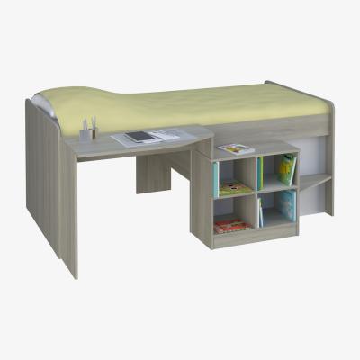 The Range Pilot Single Cabin Storage Bed - Elm White - Brown