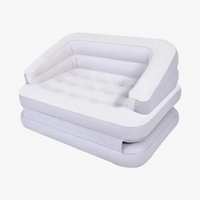 The Range Avenli Flocked Sofa Bed - White