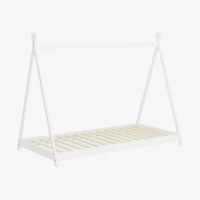 The Range Wooden House Bed Frame - White / Triangle