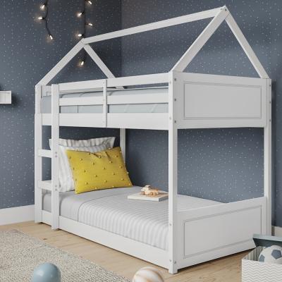 The Range Milo Wooden House Kids Bunk Bed - White