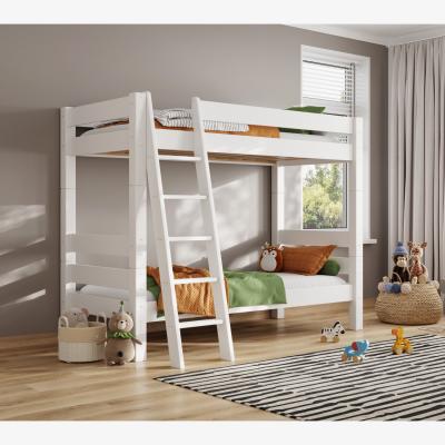 The Range Scandinavia Bunk Bed with Angled Ladder - White