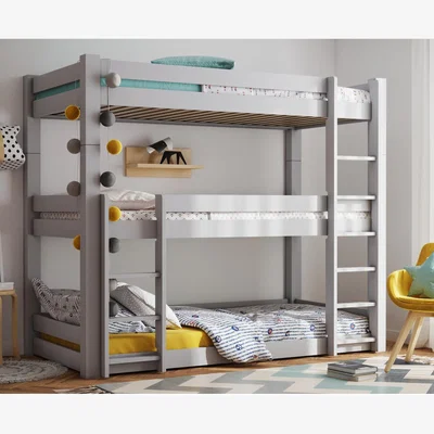 The Range Scandinavia Triple Bunk Bed - Grey