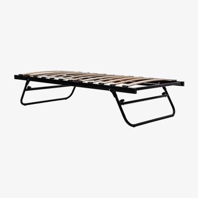 The Range Black Fold Away Metal Trundle Guest Bed Frame - Black