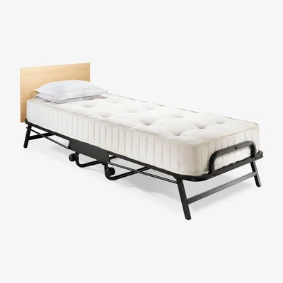 The Range Jay-Be Magnificent Sprung Folding Bed with Mattress - Black
