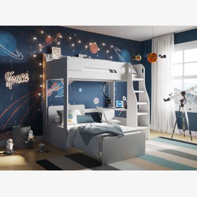 The Range Cosmic L Shaped High Sleeper White - White