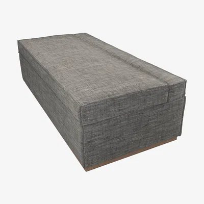 Sofa.com Jack in a Box Double Bed in Box in Liquorice Baylee Multi-Tone Viscose Linen