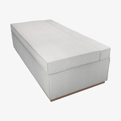 Sofa.com Jack in a Box Double Bed in Box in Fog Aquaclean Clever Chenille