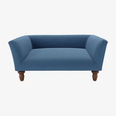 Sofa.com Cecil Small Pet Bed in Heather Blue Smart Cotton - sofa.com