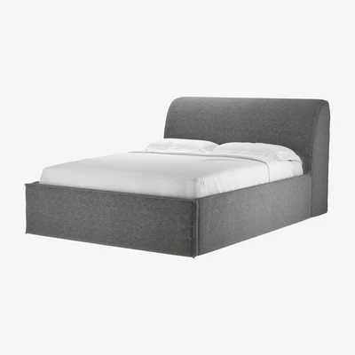 Sofa.com Charlie King Ottoman Bed in Textured Grey - sofa.com