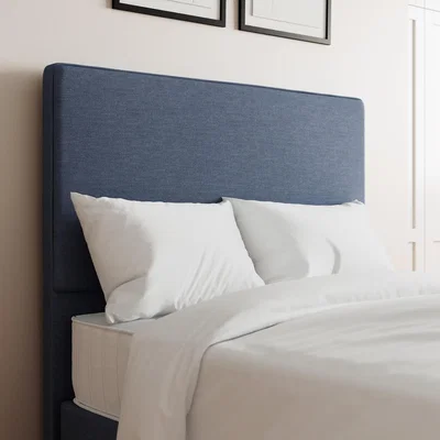 Dunelm Linen Plain Headboard Navy