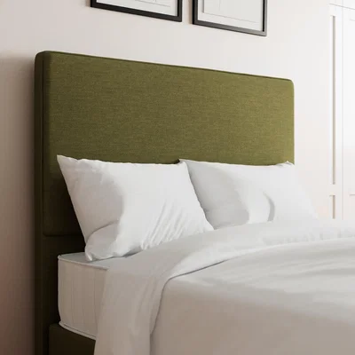 Dunelm Linen Plain Headboard Olive