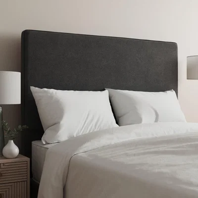Dunelm Tweed Plain Headboard Grey