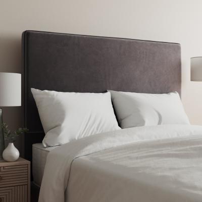 Dunelm Velvet Plain Headboard Grey