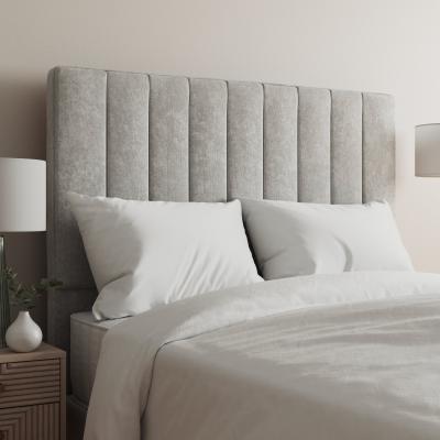 Dunelm Return - Luxury Tweed Vertical Stripe Headboard, Double Natural