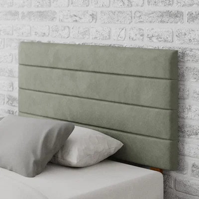 Dunelm Kelly Plush Velvet Headboard Duck Egg (Blue)