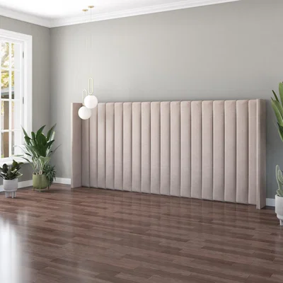 Dunelm Grandeur Saxon Twill Headboard Natural