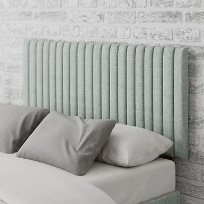 Dunelm Grant Pure Pastel Cotton Headboard Green