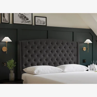 Dreams Sealy Pavilion Headboard - 6'0 Super King - Grey