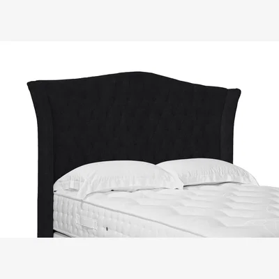 Furniture Village Haven High Floor Standing Headboard - Super King - Plush Ebony