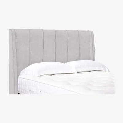 Furniture Village Akira High Floor Standing Headboard - King Size - Queens Pebble