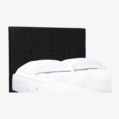 Furniture Village Reigns High Floor Standing Headboard - Single - Plush Ebony