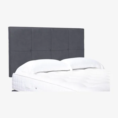 Furniture Village Artisan Collection Reigns High Strutted Headboard - Small Double - Seven Anthracite