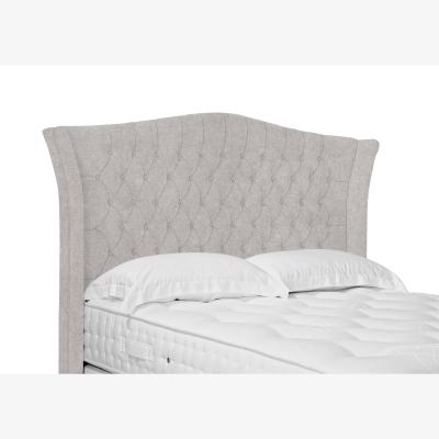 Furniture Village Haven High Floor Standing Headboard - Double - Tweed Stone