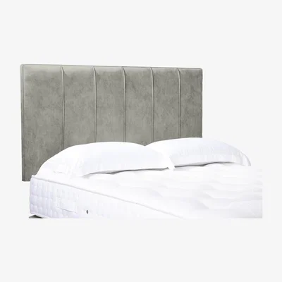 Furniture Village Rhodes High Strutted Headboard - King Size - Dapple Oyster