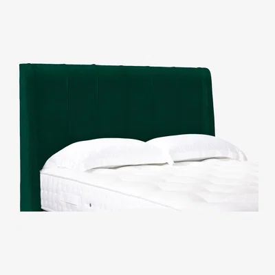 Furniture Village Akira High Floor Standing Headboard - Single - Plush Emerald