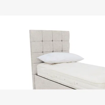 Furniture Village Kaito Floor Standing Headboard - Single - Sandstone Pearl