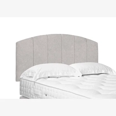 Furniture Village Bow Standard Strutted Headboard - Super King - Tweed Stone