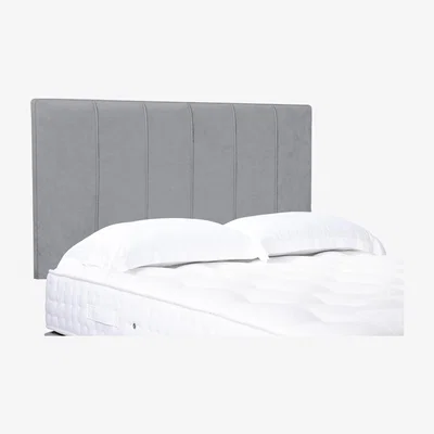 Furniture Village Rhodes High Strutted Headboard - King Size - Aston Silver