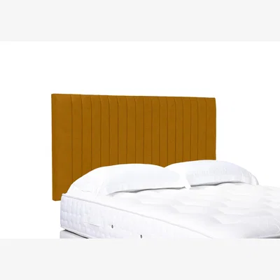 Furniture Village Cadenza High Strutted Headboard - Single - Plush Corn