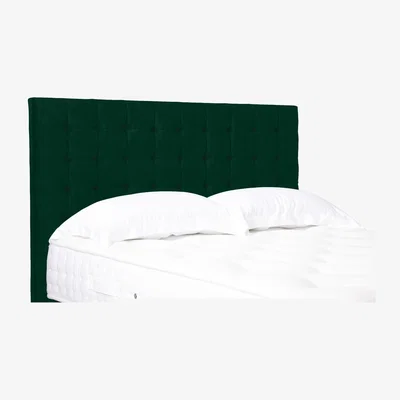 Furniture Village Dot Standard Floor Standing Headboard - Double - Plush Emerald