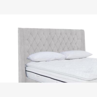 Furniture Village Zen High Floor Standing Headboard - Double - Queens Pebble