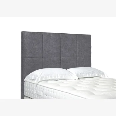 Furniture Village Titan High Floor Standing Headboard - Double - Aston Steel