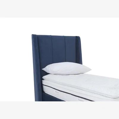 Furniture Village Akira Floor Standing Headboard - Single - Granite Blue