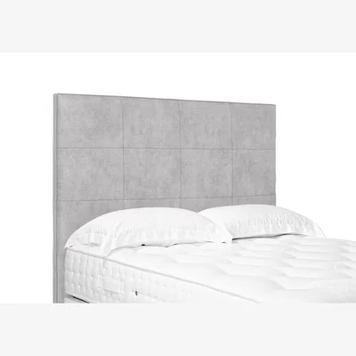 Furniture Village Elwood High Floor Standing Headboard - King Size - Queens Pebble