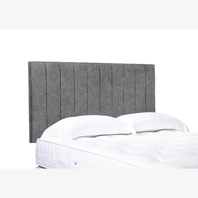 Furniture Village Elyse High Strutted Headboard - Super King - Tweed Grey