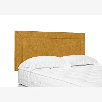 Furniture Village Foley Standard Strutted Headboard - Single - Tweed Mustard