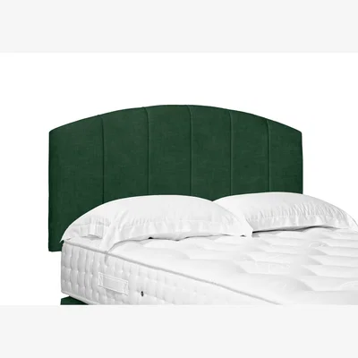 Furniture Village Bow Standard Strutted Headboard - Super King - Tormaline Green