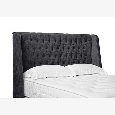 Furniture Village Belgrave High Floor Standing Headboard - Super King - Daytona Coal