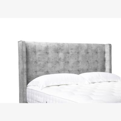 Furniture Village Onyx High Floor Standing Headboard - Double - Dapple Sterling