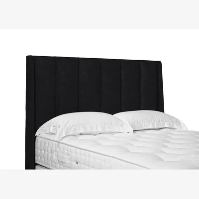 Furniture Village Ryo High Floor Standing Headboard - Single - Plush Ebony