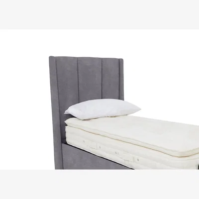 Furniture Village Ryo Floor Standing Headboard - Single - Aston Steel