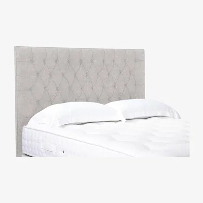 Furniture Village Orton High Floor Standing Headboard - Double - Tweed Stone