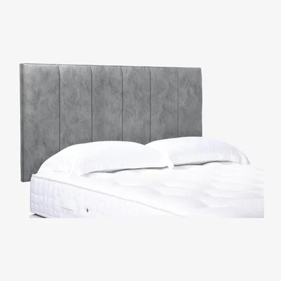 Furniture Village Heyman High Strutted Headboard - Single - Daytona Silver
